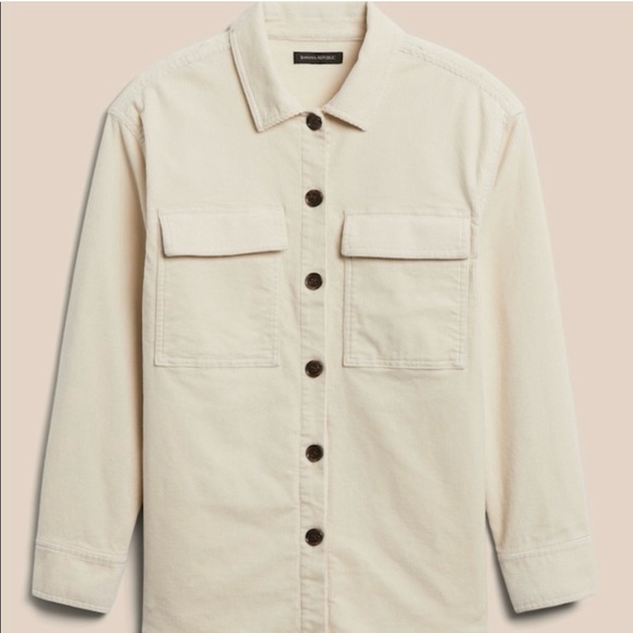 Banana Republic sz M Tall Corduroy Shacket - Picture 4 of 9